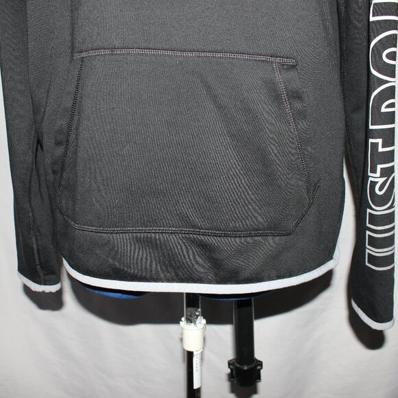 Nike Just Do It Dri Fit Fleece Hoodie Women's Med Black Cabincore Gorpcore Cozy - Picture 3 of 10